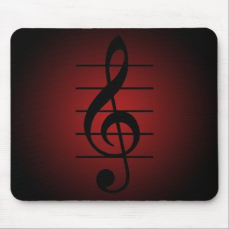 G clef mouse pad