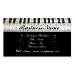 G-Clef Music Notes Piano Keyboard Business Card