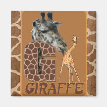 G FOR GIRAFFE MAGNETS