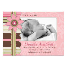 G Girl Announcement Card M