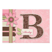 G Girl Invitation Card B