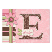 G Girl Invitation Card E