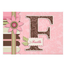 G Girl Invitation Card F