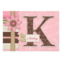 G Girl Invitation Card K