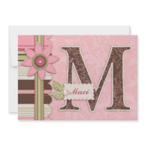 G Girl Invitation Card M