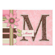 G Girl Invitation Card M