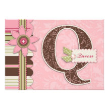 G Girl Invitation Card Q