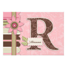 G Girl Invitation Card R