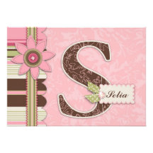G Girl Invitation Card S