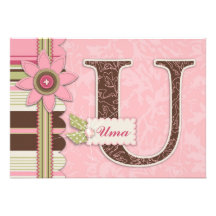 G Girl Invitation Card U