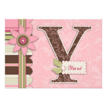 G Girl Invitation Card Y