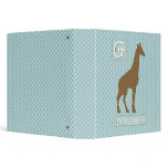 "G" is for Giraffe Vinyl Binders