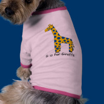G is for Giraffe pet clothing