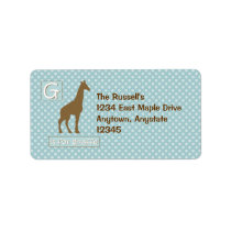 "G" is for Giraffe Labels