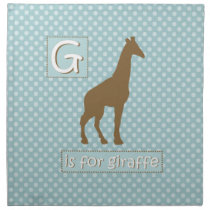 "G" is for Giraffe Party Napkins