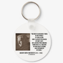 G.K. Chesterton Great Scheme Experiment Of Being keychains