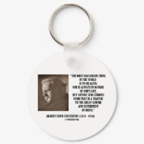 G.K. Chesterton Great Scheme Experiment Of Being keychains