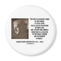 G.K. Chesterton Great Scheme Experiment Of Being magnets