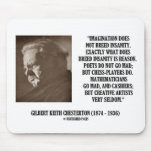 G.K. Chesterton Imagination Insanity Creative mousepads