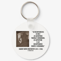 G.K. Chesterton Inconvenience Adventure Considered keychains by unfinishedpolis G.K. Chesterton Inconvenience Adventure Considered keychains