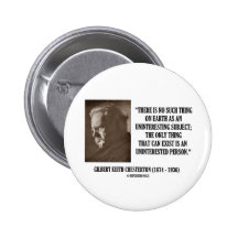G.K. Chesterton Uninteresting Subject Uninterested Pins