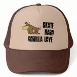 g-love, SKATE, HARD, GORILLA LOVE Trucker Hats
