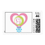 G Monogram postage