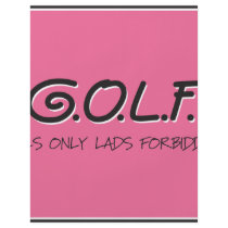 G.O.L.F. GALS ONLY LADS FORBIDDEN FLYER DESIGN