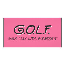 G.O.L.F. GALS ONLY LADS FORBIDDEN photo cards