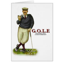 G.O.L.F. GENTLEMEN ONLY LADIES FORBIDDEN CARDS