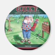 G.O.L.F. GREATEST OF LIFE'S FRUSTRATIONS MAGNETS