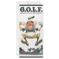 G.O.L.F. GREATEST OF LIFE'S FRUSTRATIONS rack cards by laneluoma G.O.L.F. GREATEST OF LIFE'S FRUSTRATIONS rack cards