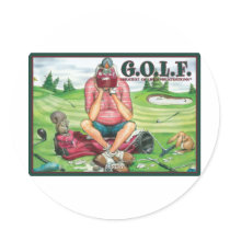 G.O.L.F. GREATEST OF LIFE'S FRUSTRATIONS stickers by laneluoma G.O.L.F. GREATEST OF LIFE'S FRUSTRATIONS stickers