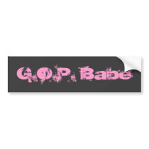 G.O.P. Babe bumper stickers
