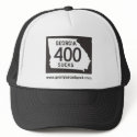 GA 400 SUCKS Cap hats by georgiaroadgeek GA 400 SUCKS Cap hats