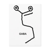 GABA Neurotransmitter Postcard