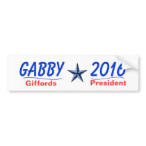 Gabby For Pres 2016 Bumper Sticker