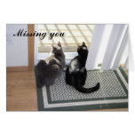 Gabe & Buster - Missing You (customizable) cards
