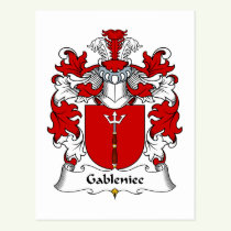 Gableniec Family Crest Postcard