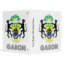 Gabon Coat of Arms Vinyl Binders