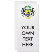 Gabon Coat of Arms Full Color Rack Card