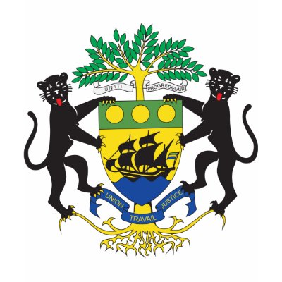 Flag of Nations : Gabon Coat Of Arms T-Shirt