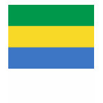 Gabon Flag Map Spaghetti Top