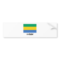 Gabon Flag bumper stickers by flagshirt Gabon Flag bumper stickers