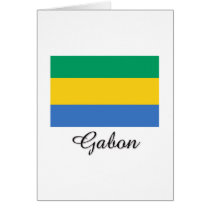 Gabon Flag Design cards by flagshirt Gabon Flag Design cards
