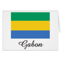 Gabon Flag Design cards by flagshirt Gabon Flag Design cards