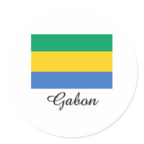 Gabon Flag Design stickers