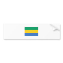 Gabon FLAG International bumper stickers by flagshirt Gabon FLAG International bumper stickers