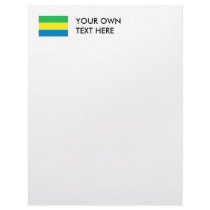 Gabon Flag Letterhead Design