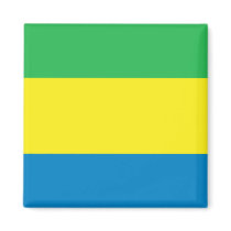 Gabon Flag Refrigerator Magnets